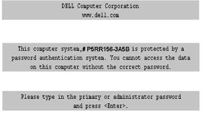 Remove Dell 3A5B Bios password