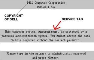 Remove Dell 595B Primary password